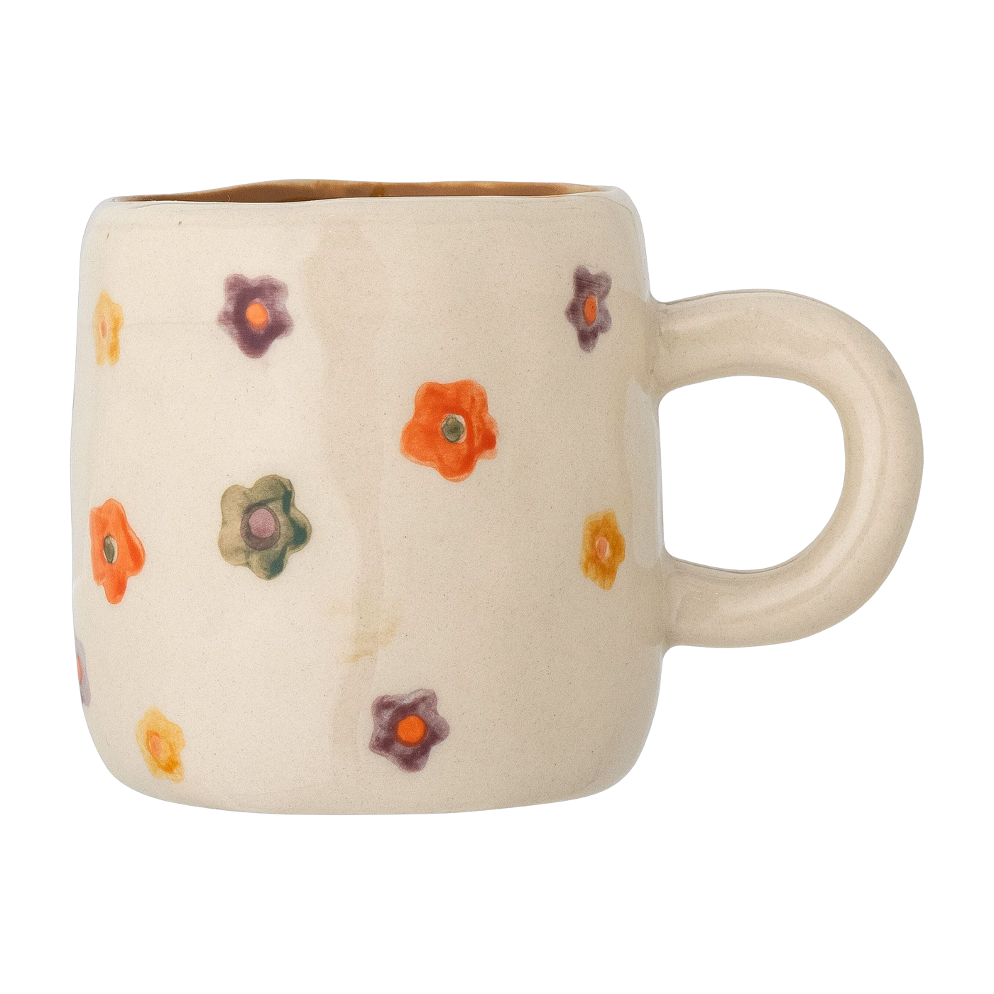 Tazza a forma di fiore in gres beige 5, 5x6, 5 cm Addy - Bloomingville