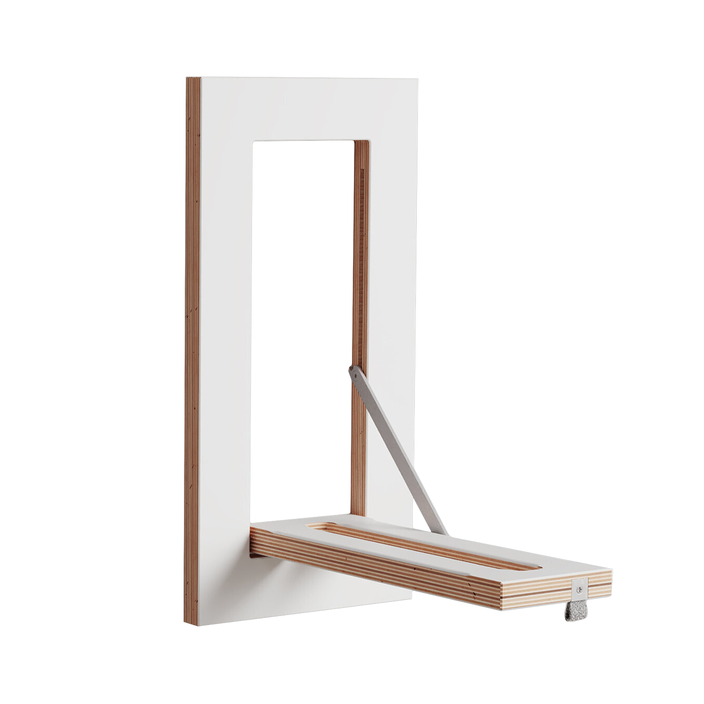 Tringle à vêtements en bouleau teinté blanc 20x40cm Hängrail Fläpps - Ambivalenz
