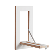 Clothes rail in white stained birch 20x40cm Hängrail Fläpps - Ambivalenz