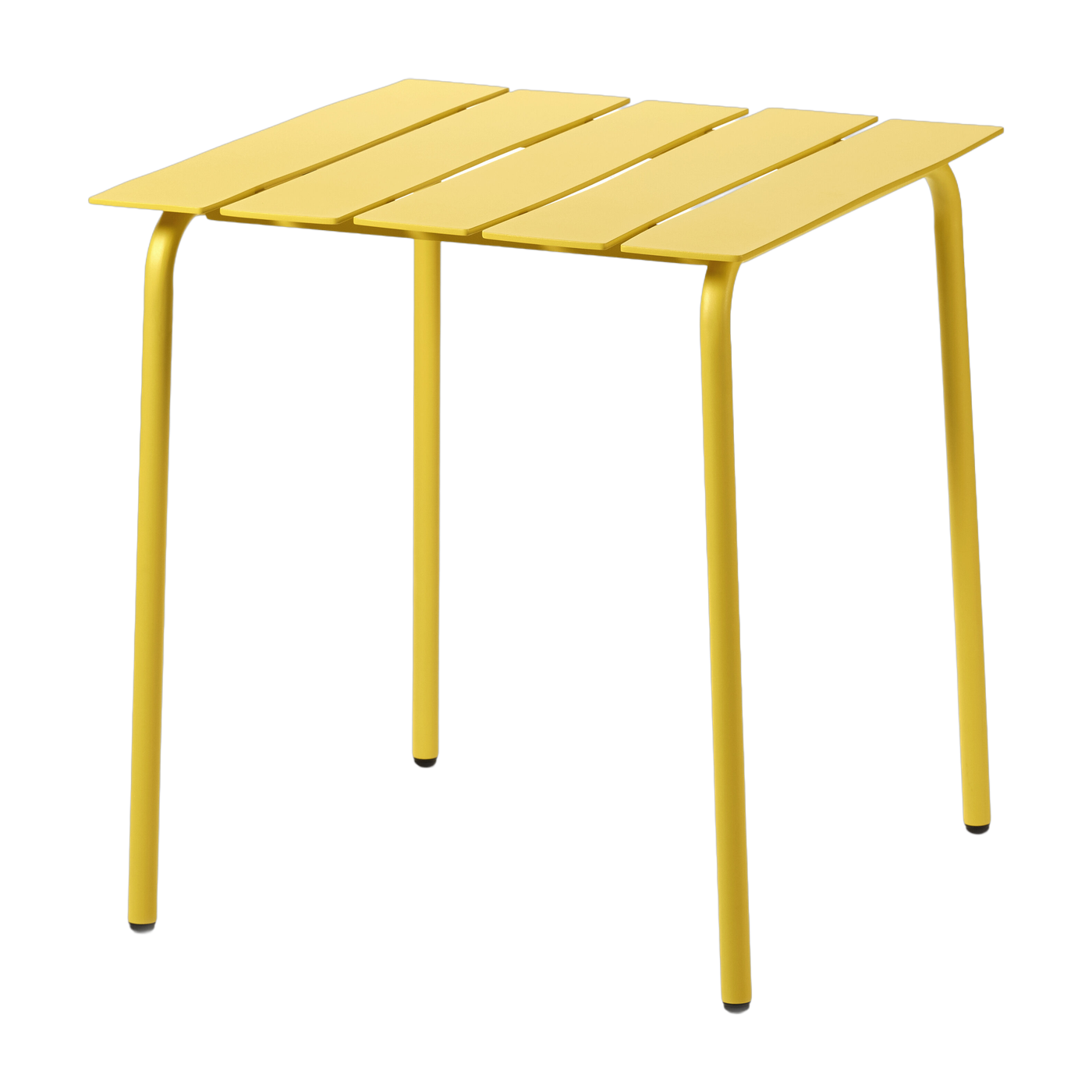 Tavolo da pranzo quadrato in metallo giallo per esterni 70x70x75cm - Baas valerie_objects
