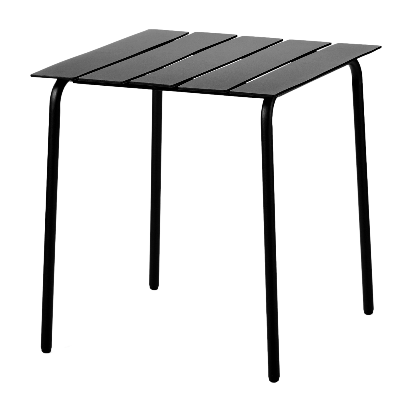 Square metal outdoor dining table 70x70x75cm - black valerie_objects