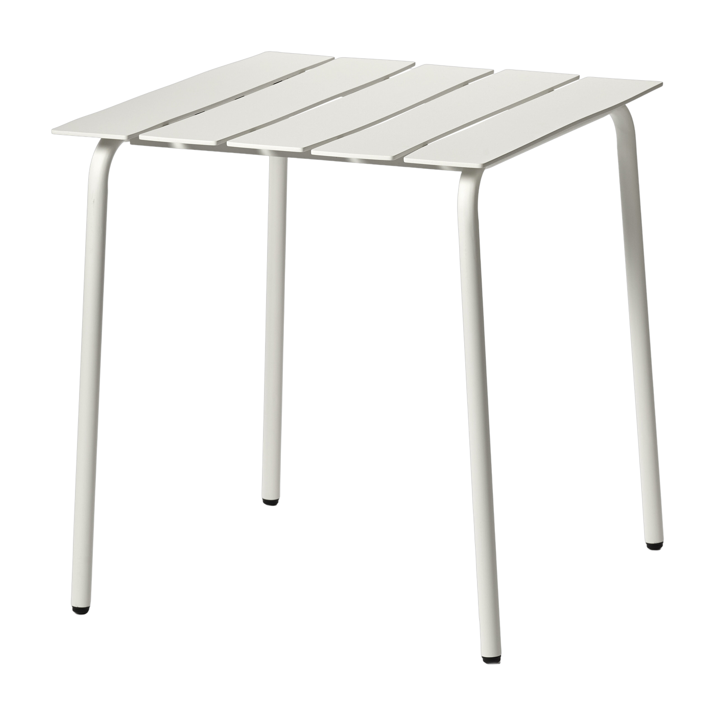 Square metal outdoor dining table off-white 70x70x75cm - valerie_objects
