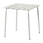 Square metal outdoor dining table off-white 70x70x75cm - valerie_objects