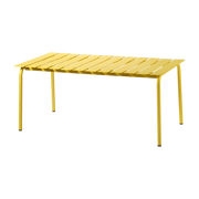 Rectangular metal outdoor dining table 170x90x74cm - yellow valerie_objects