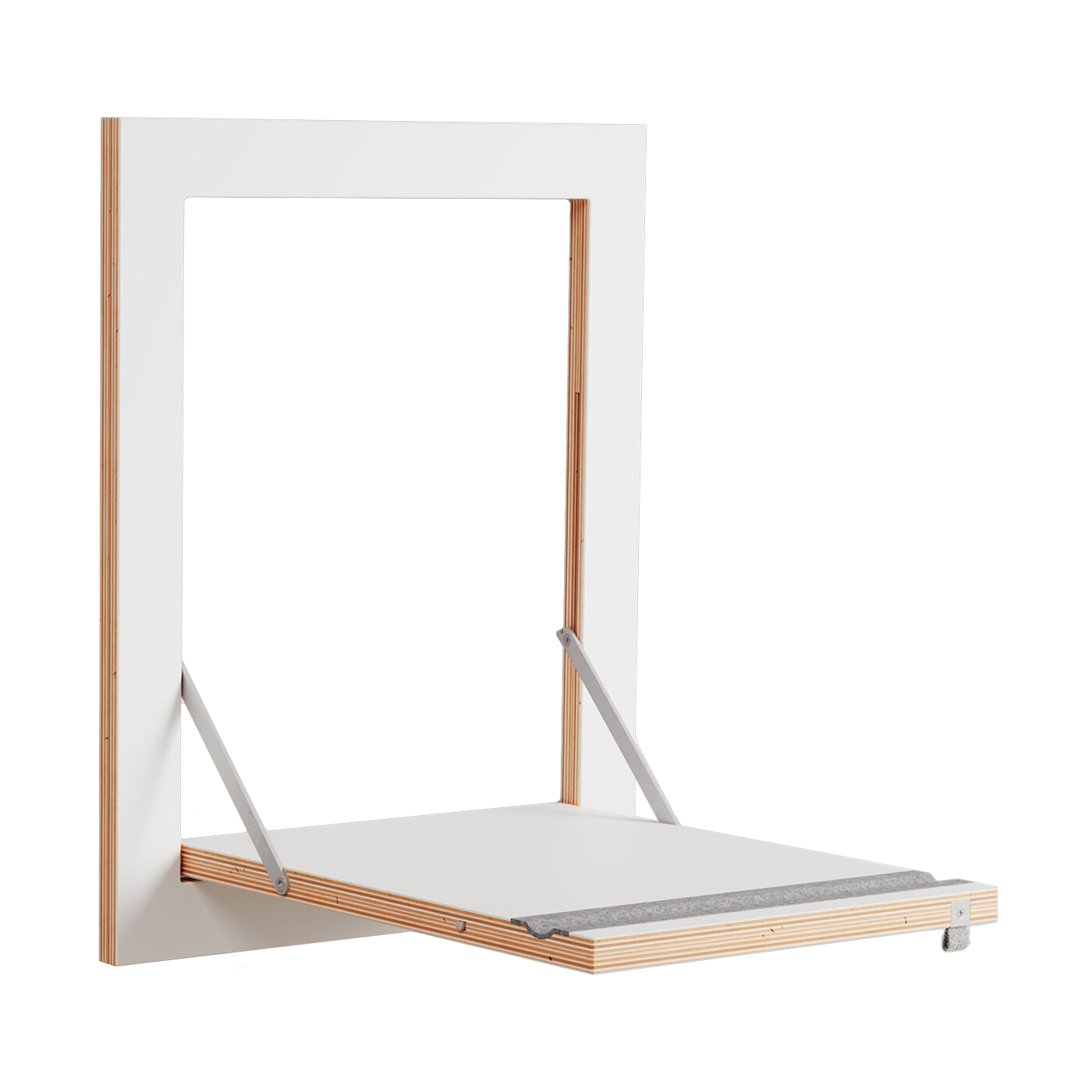 Fahrradständer aus weiß gebeizter Birke 50x40cm Fläpps - Ambivalenz