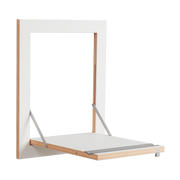 White stained birch wall-mounted bike rack 50x40cm Fläpps - Ambivalenz