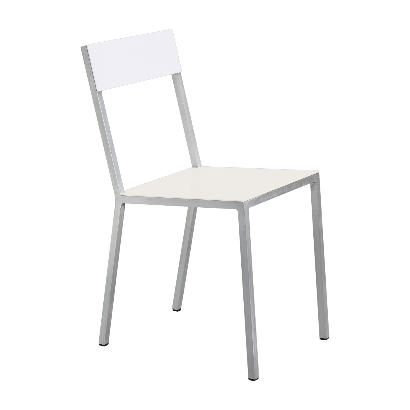 Ivory and white metal chair 52x39x80cm - valerie_objects