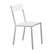 Sedia in metallo bianco e avorio 52x39x80cm - valerie_objects