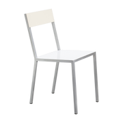 Silla de metal blanco y marfil 52x39x80cm - valerie_objects