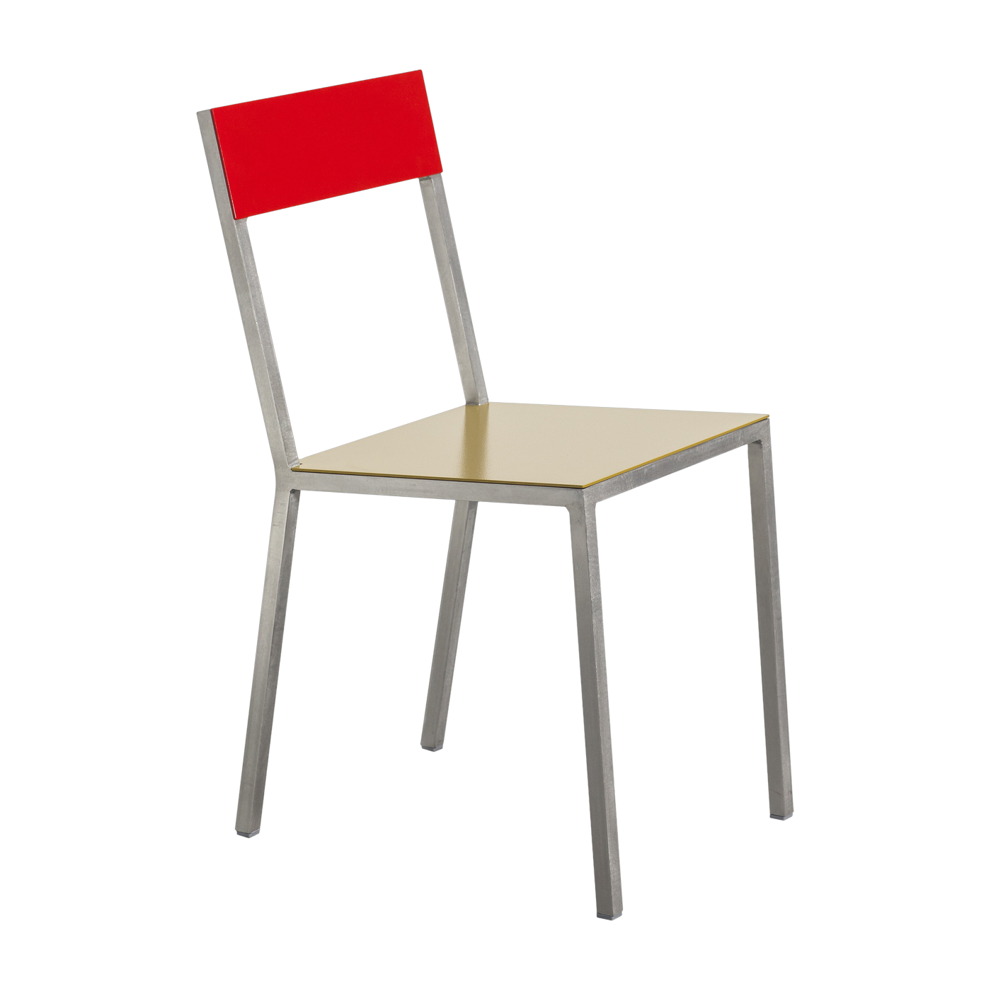 Metal chair curry and red 52x39x80cm - valerie_objects