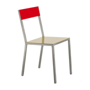 Sedia in metallo color curry e rosso 52x39x80cm - valerie_objects