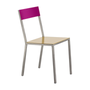 Sedia in metallo color curry e viola 52x39x80 cm - valerie_objects