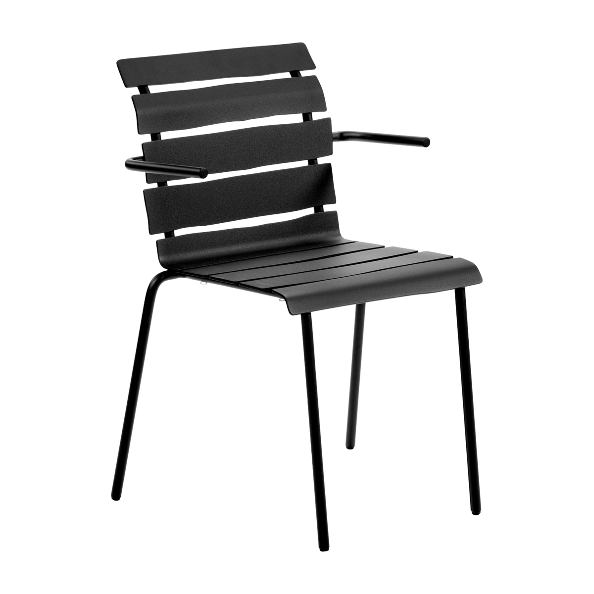 Sedia da giardino con braccioli in metallo nero 56x55x82cm - Baas valerie_objects