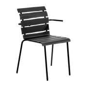 Sedia da giardino con braccioli in metallo nero 56x55x82cm - Baas valerie_objects