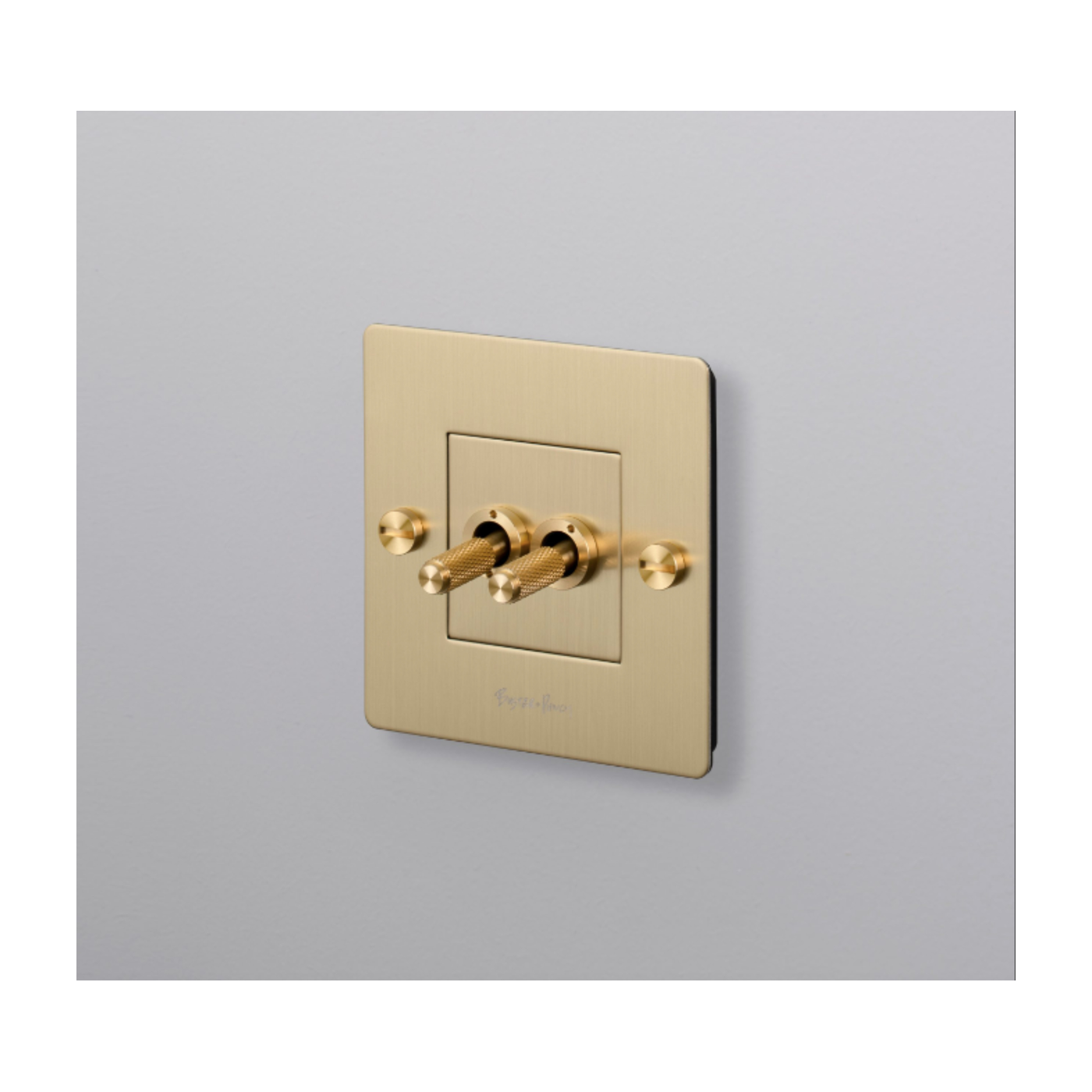1G Interruptor doble / Latón - Buster+Punch