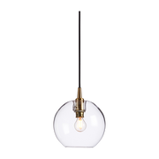 Suspension en verre et structure en laiton 19cm Gloria - Belid