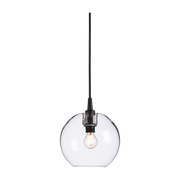Suspension en verre et structure en métal noir 19cm Gloria - Belid