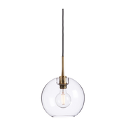 Glass suspension lamp and brass structure 26cm Gloria - Belid
