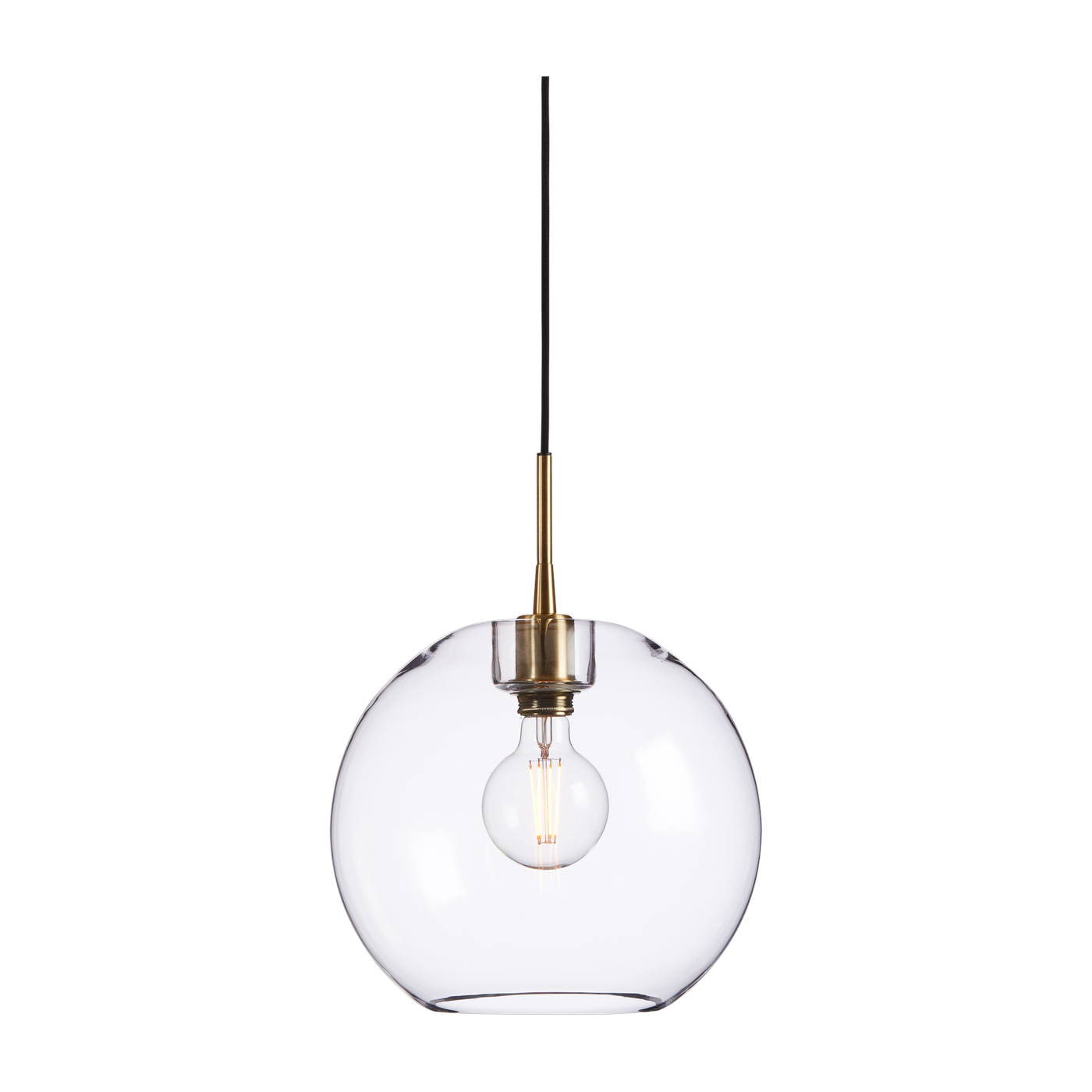 Suspension en verre et structure en laiton 32cm Gloria - Belid