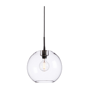 Gloria Lampada a sospensione in vetro e struttura in metallo nero 32cm - Belid