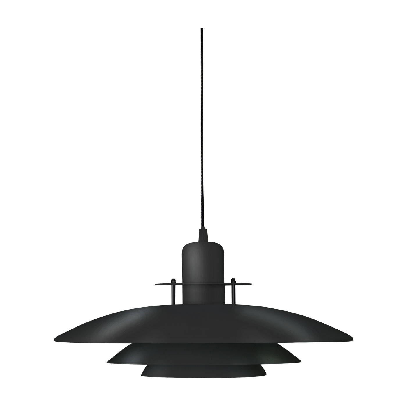 Primus Lámpara colgante de metal negro 43cm I - Belid