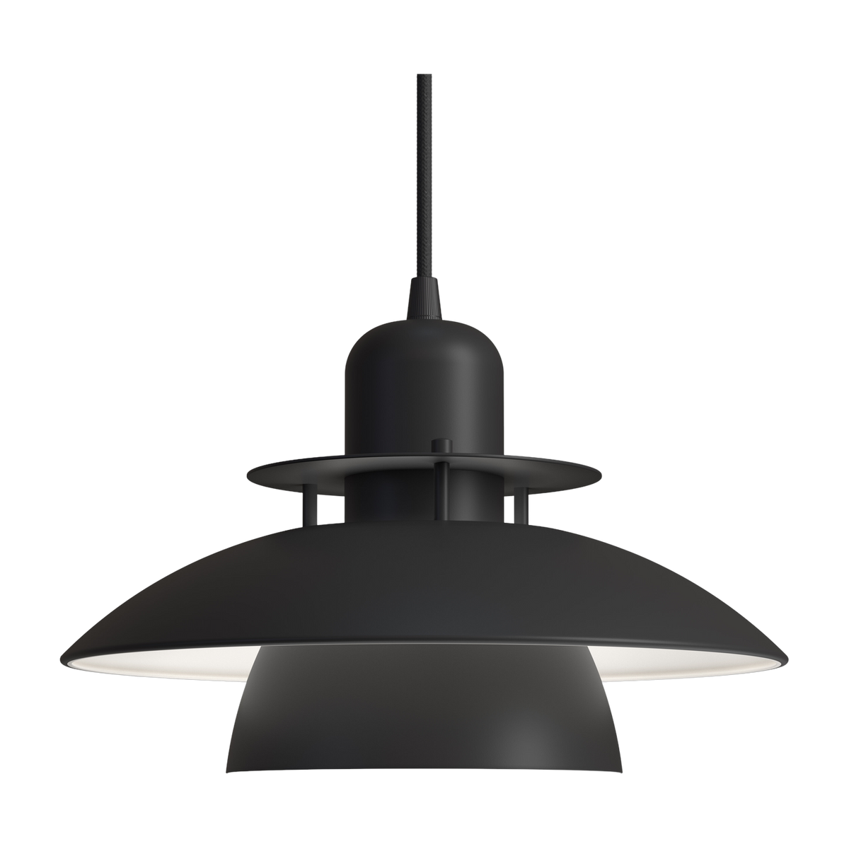 Hängeleuchte aus Metall schwarz mat 28cm Primus IV - Belid