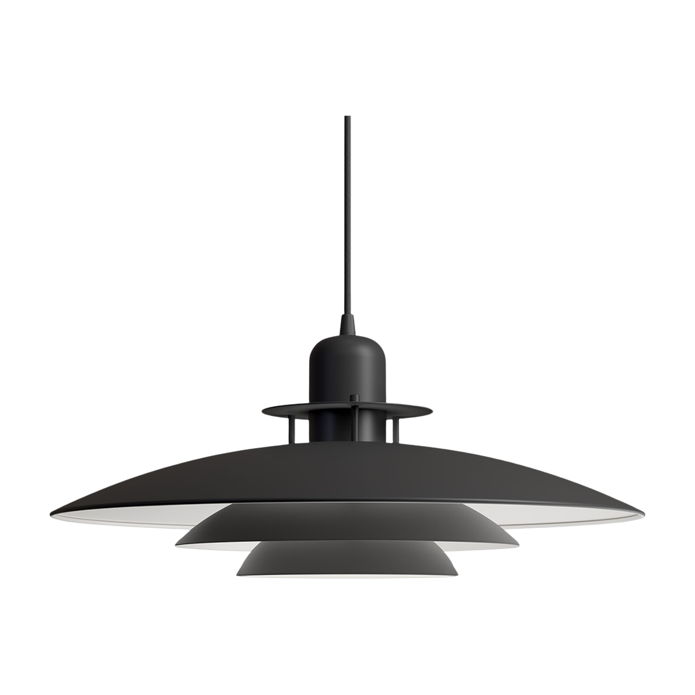 Hängeleuchte aus schwarzem Metall mat 47, 5cm Primus V - Belid