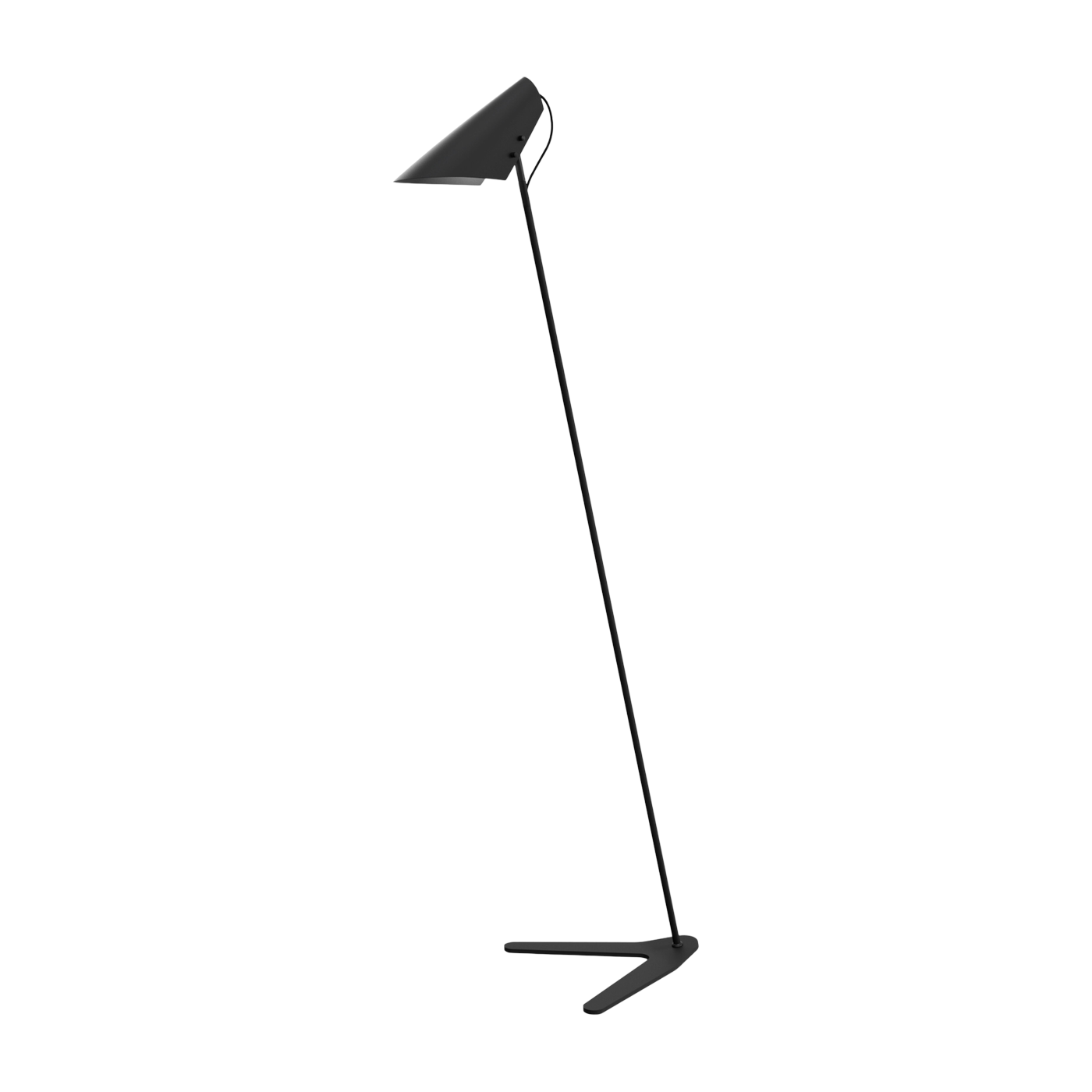 Lampada da terra in metallo nero 145cm Vincent - Belid