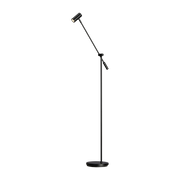 Lampada da terra dimmerabile in metallo nero 100-133, 9cm Cato - Belid