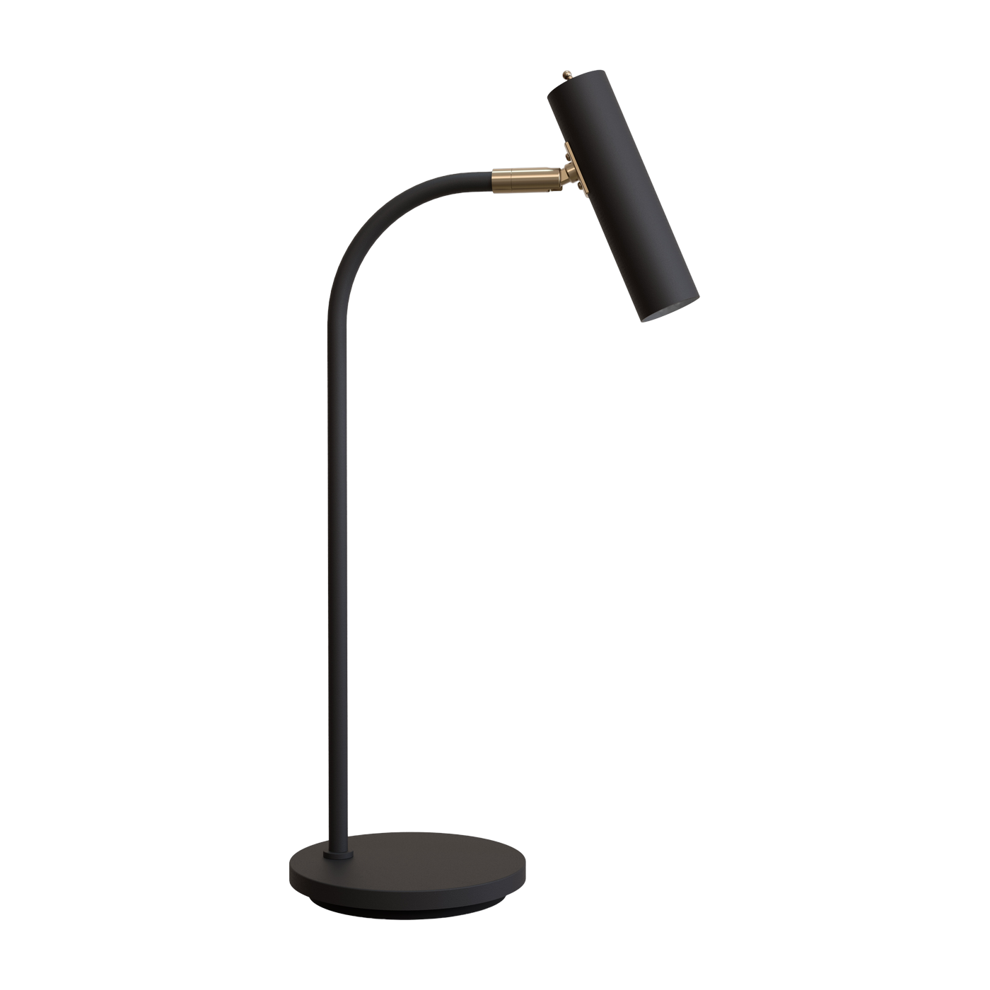 Lampe de table en métal noir et laiton 53,5cm Slender - Belid