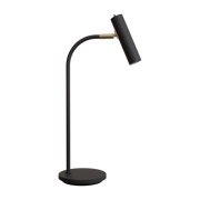 Tischlampe aus Metall schwarz und Messing 53, 5cm Slender - -. Belid