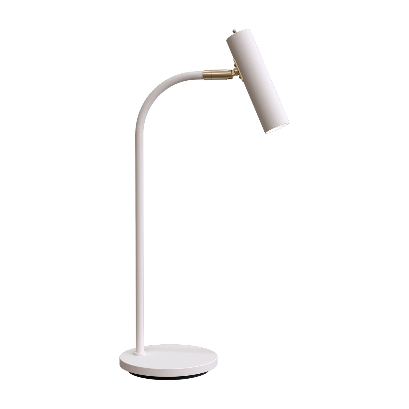Lampada da tavolo in metallo bianco e ottone 53, 5 cm Slender - Belid
