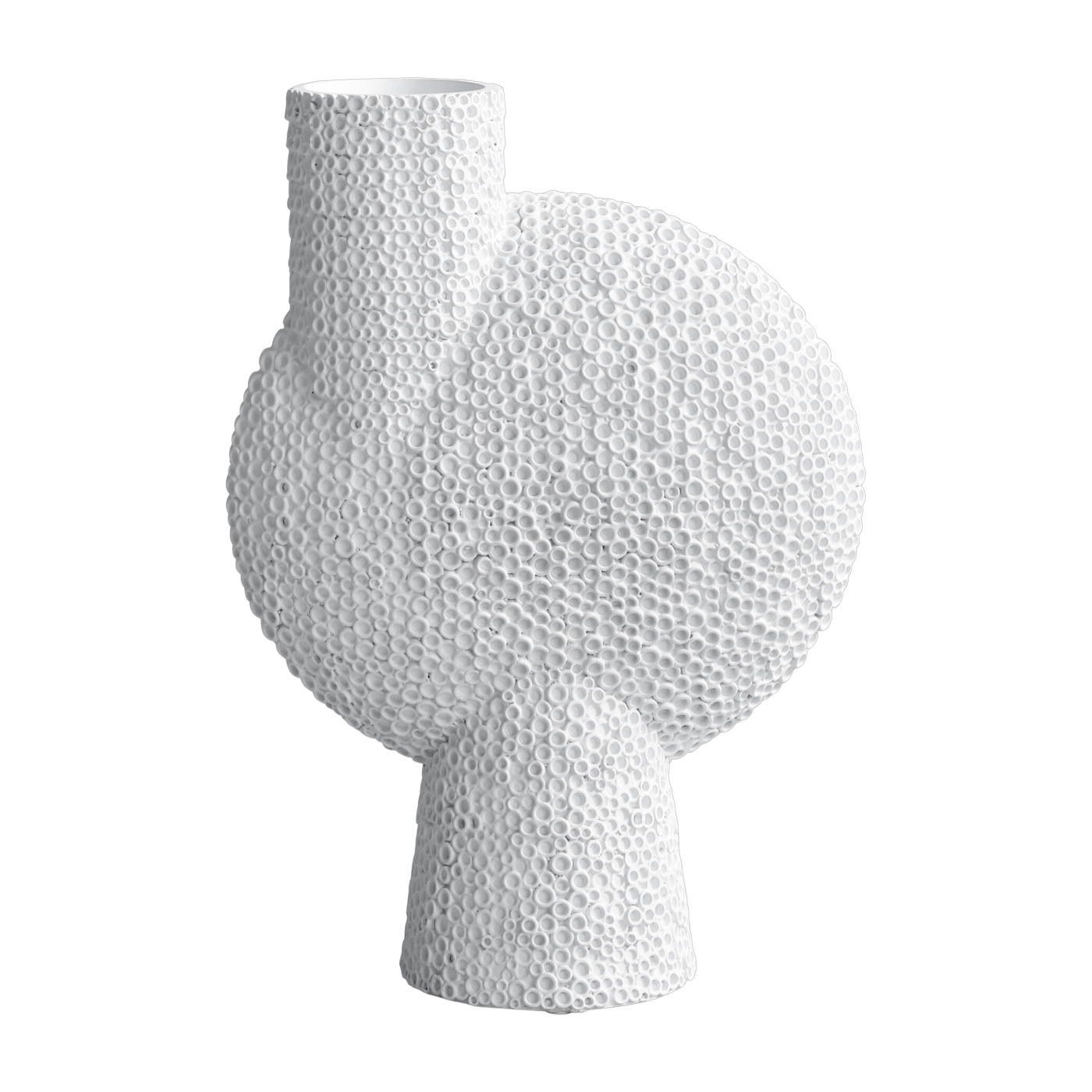 Vase rond en céramique blanche 31x14,5x44cm Sphere  Shisen - 101 Copenhagen