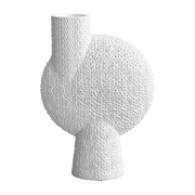 Vase white ceramic round 31x14, 5x44cm Sphere Shisen - 101 Copenhagen