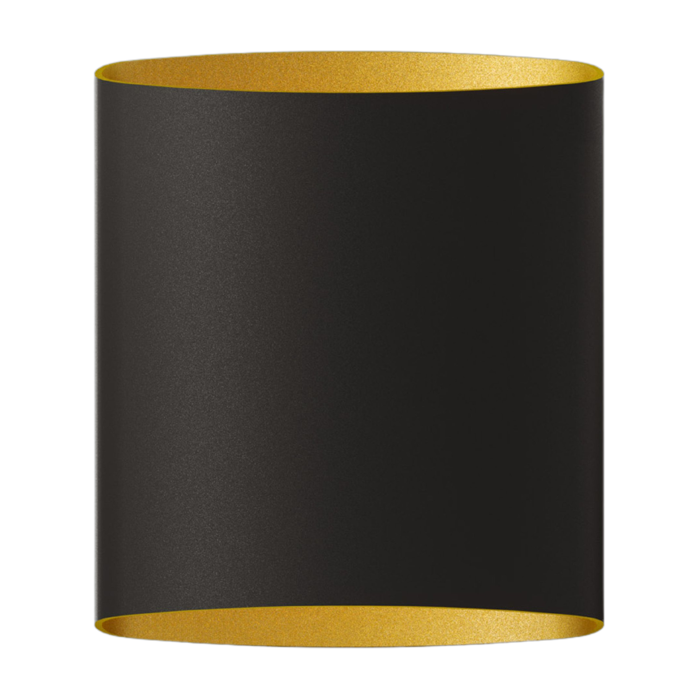 Wall lamp black metal structure and brass interior 17cm Sinne - Belid
