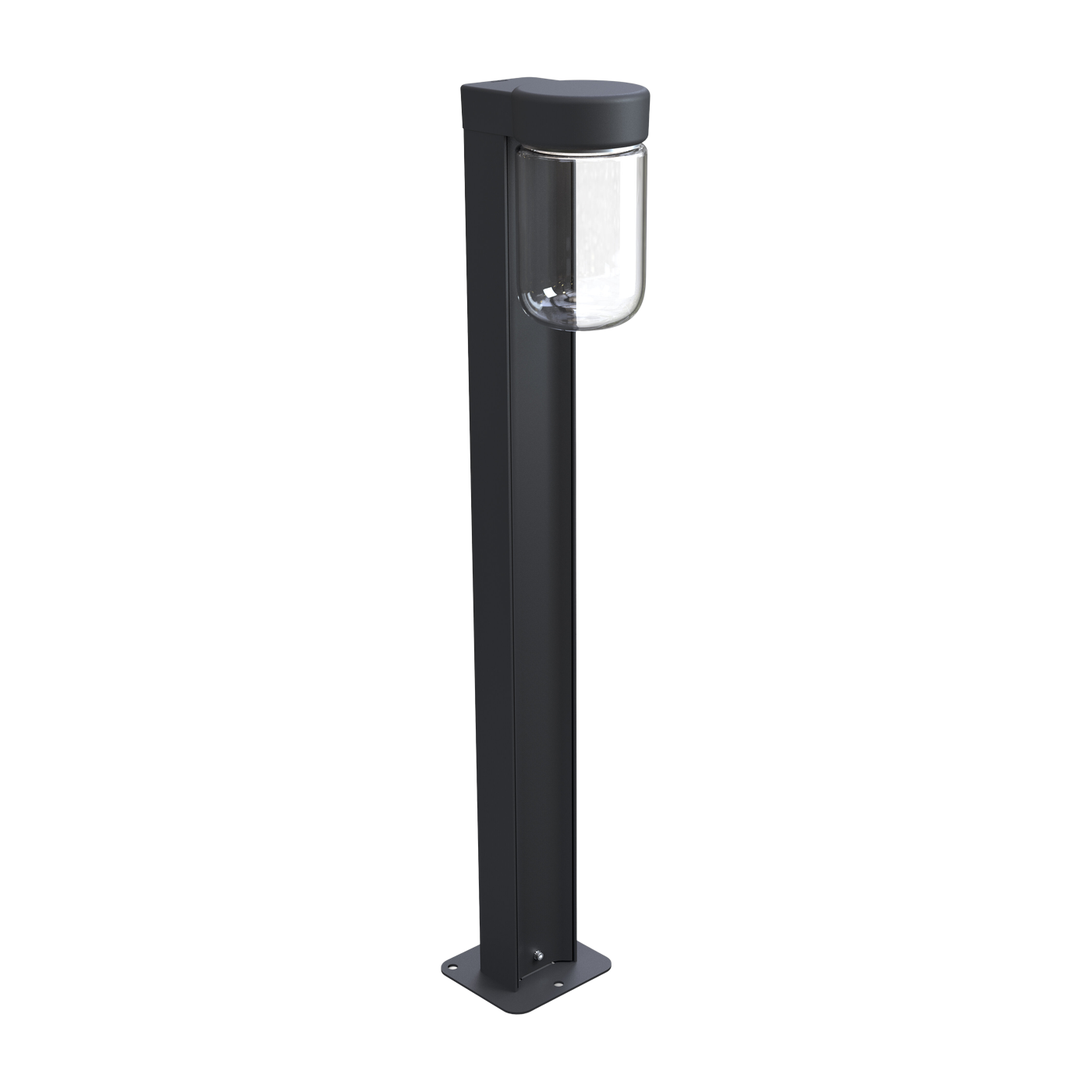 Schwarze Metall-Außenstehleuchte 94, 7cm Bollard Moon -. Belid