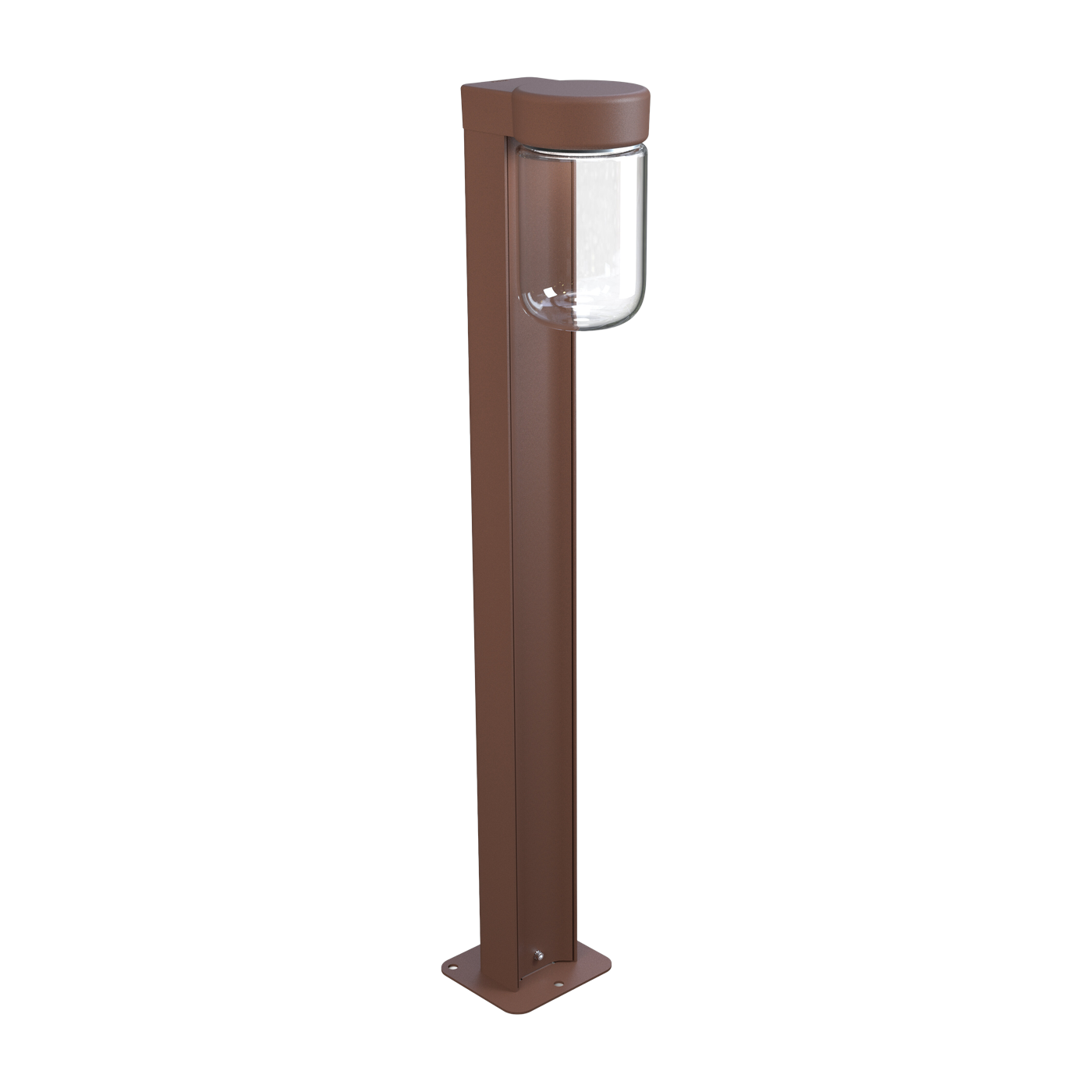 Outdoor-Stehleuchte aus rostfarbenem Metall 94, 7cm Bollard Moon -. Belid