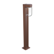 Moon Lampada da terra per esterni in metallo color ruggine 94, 7 cm Bollard - Belid