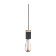 Black metal pendant lamp 12. 5cm Svart - Herstal