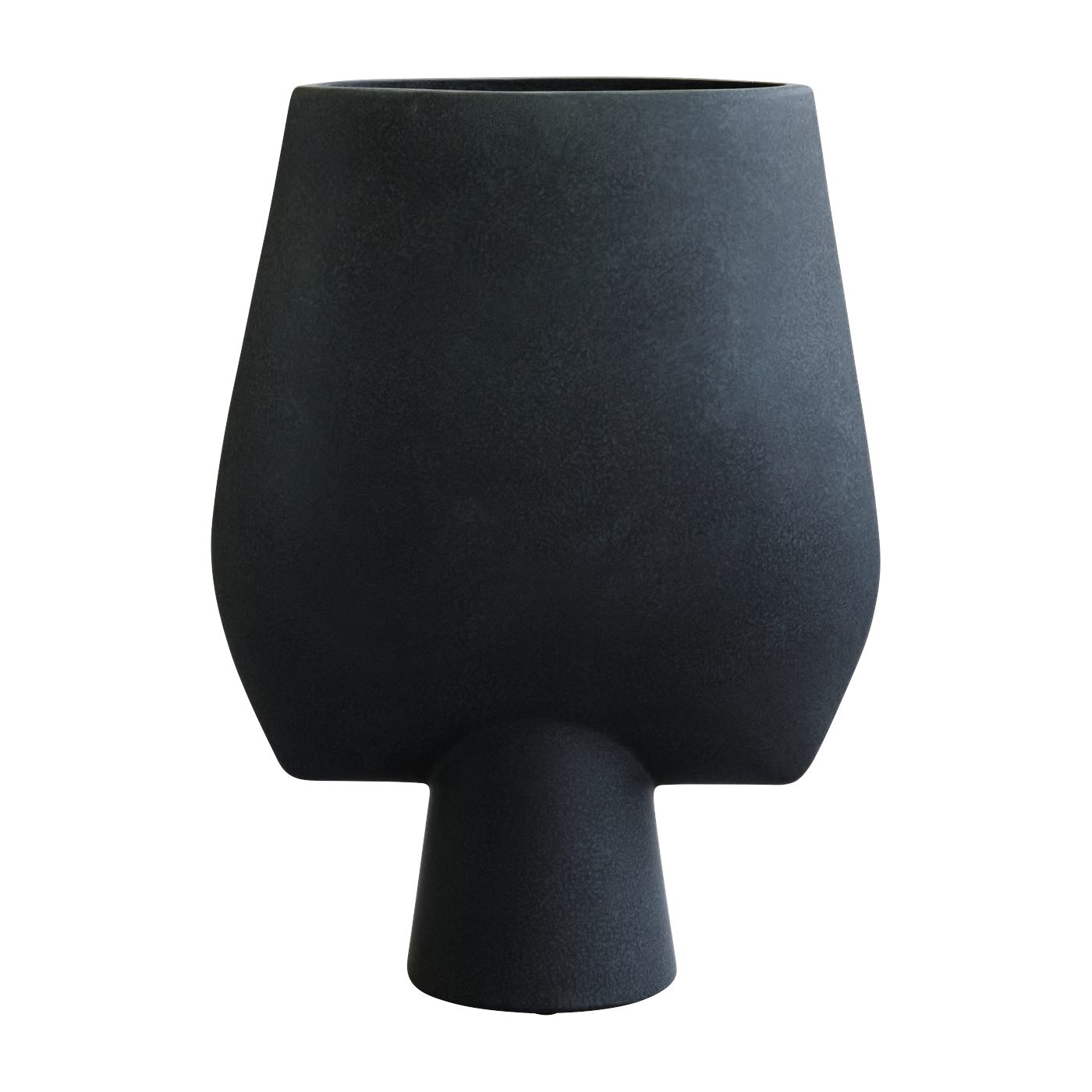 Vase en céramique noir 33,5x17x43,5cm Sphere Square Big - 101 COPENHAGEN