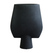 Vase in black ceramic 33. 5x17x43. 5cm Sphere Square Big - 101 COPENHAGEN