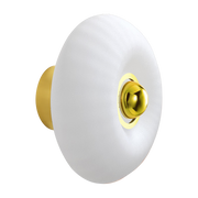 Aplique de cristal con perla y anillo dorado 20cm Grace - Elements Lighting