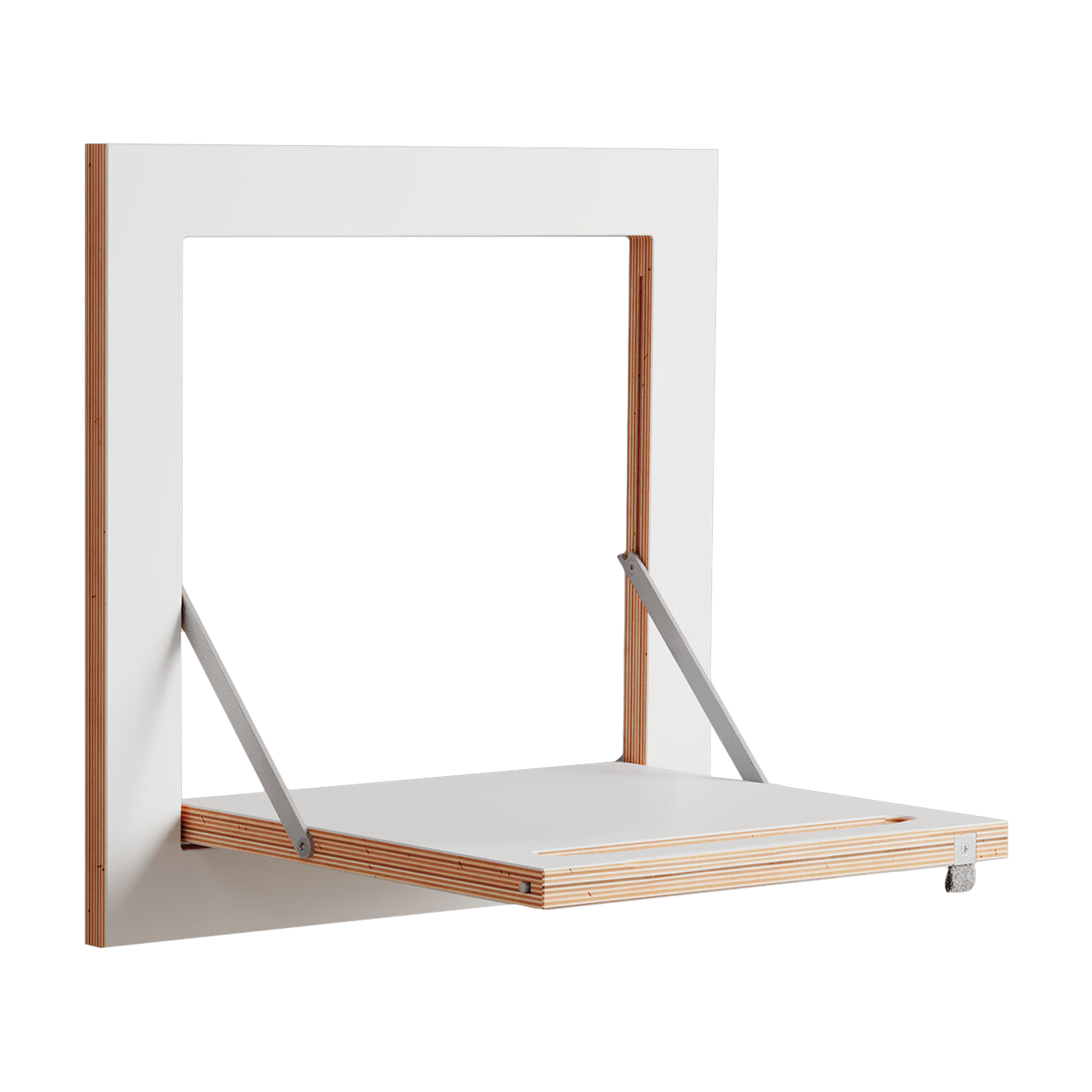 Tringle à vêtements en bouleau teinté blanc 40x40cm Hängrail Fläpps - Ambivalenz