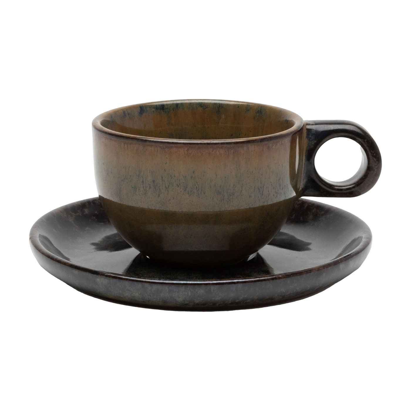 Surface Tazza da caffè e piattino indi grey 13x6cm - Serax