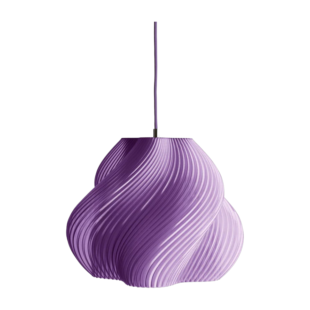 Soft Lampada a sospensione in ottone e sorbetto alla lavanda 30 cm serve 03 - Crème atelier