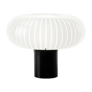 Lampe à poser blanche pied noir Teresa - Kartell