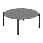 Black terrazzo coffee table 85x91cm Undique - Kartell