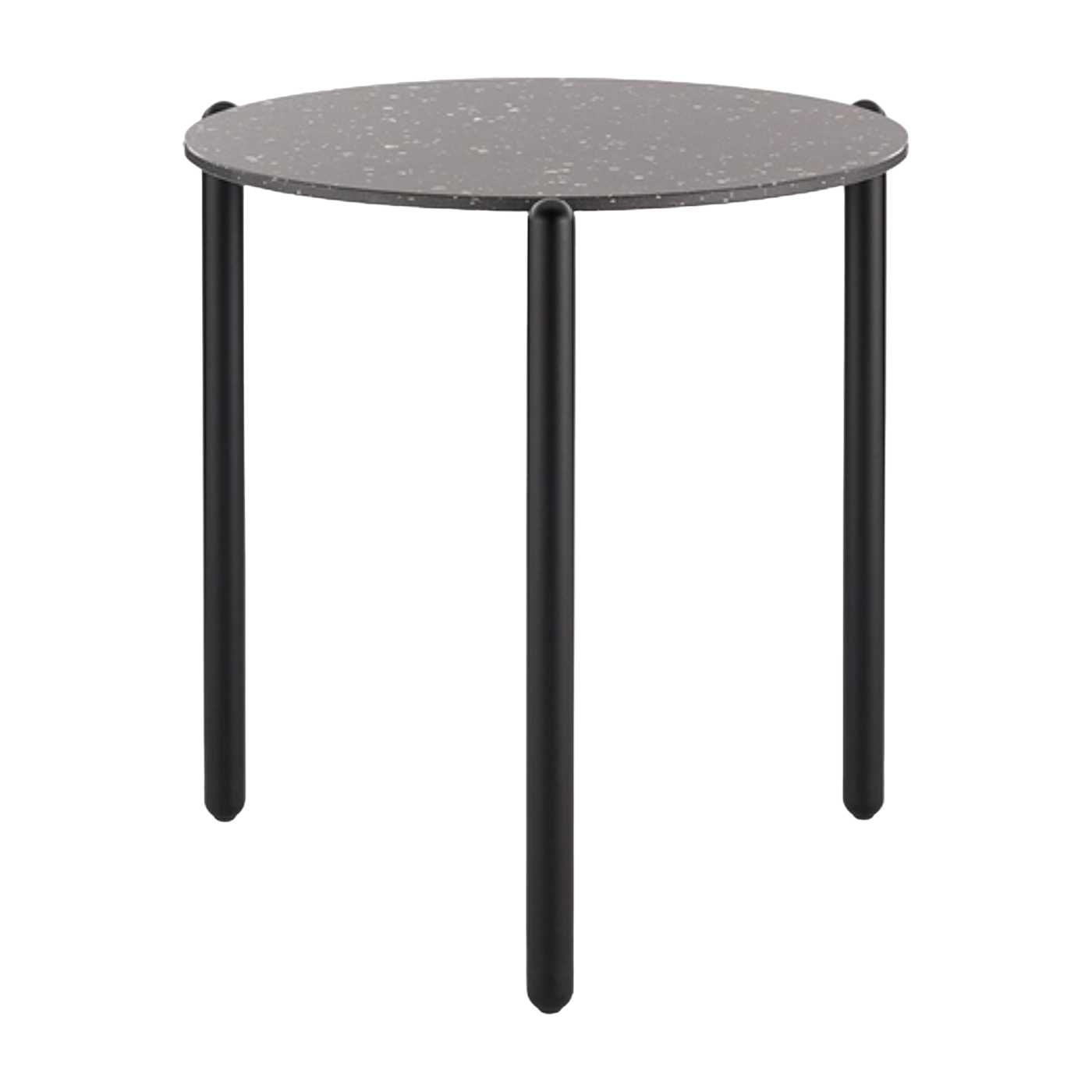 Beistelltisch aus schwarzem Terrazzo 48x51cm Undique -. Kartell