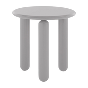 Table d'appoint ronde en bois de hêtre laqué gris 48cm Undique Mas - Kartell