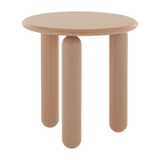 ronde Mesa auxiliar haya lacada poundre 48cm Undique Mas - Kartell
